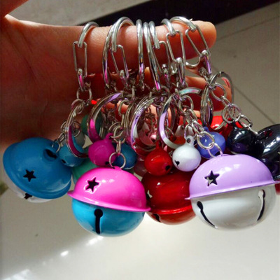 双色铃铛挂件金属糖果色铃铛钥匙扣工DIY手机壳配饰情侣包包挂件|ms