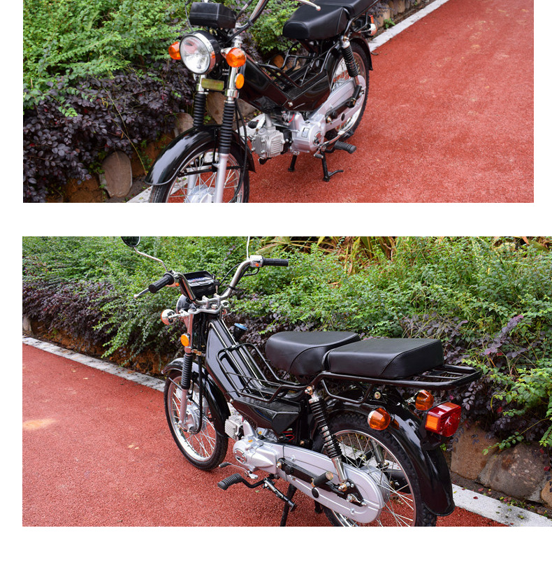 The Entire Vehicle Is a Brand New Jialing 70 Two-Wheel Curved Beam Lightweight Fuel-Saving Moped Fuel Chongqing Engine Motorcycle