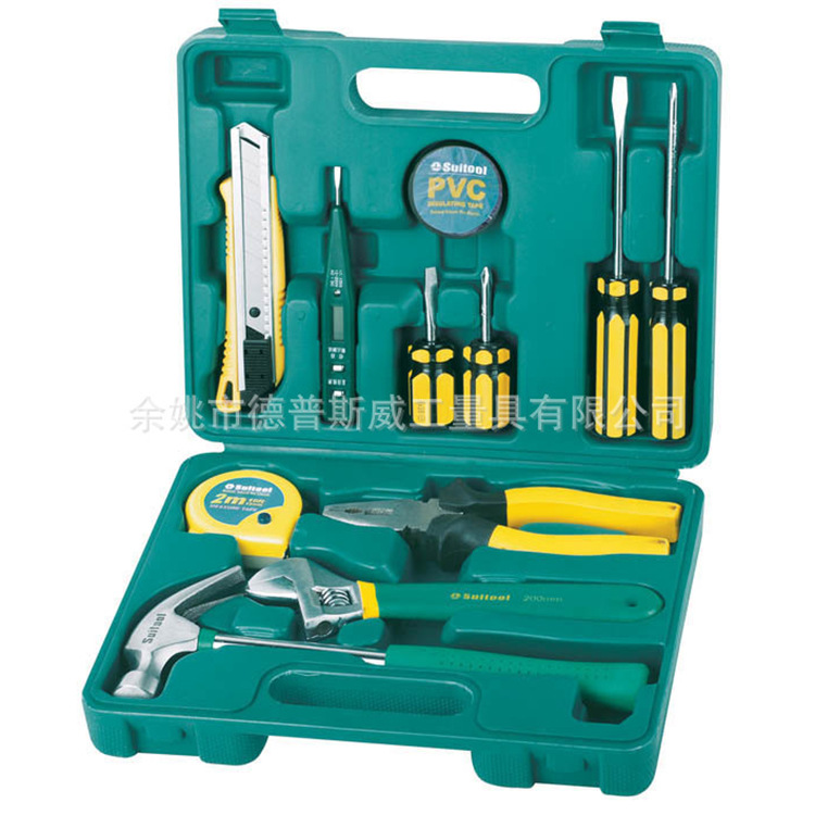 德普斯威12件维修组套工具套装 家用工具 组合工具 工具箱批发