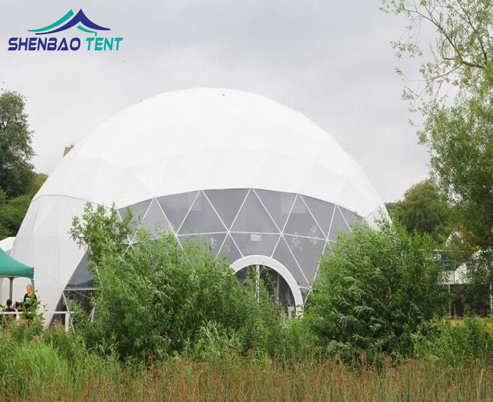 8米直径山庄度假休闲球形篷房 观景观星空半透明户外圆形篷房