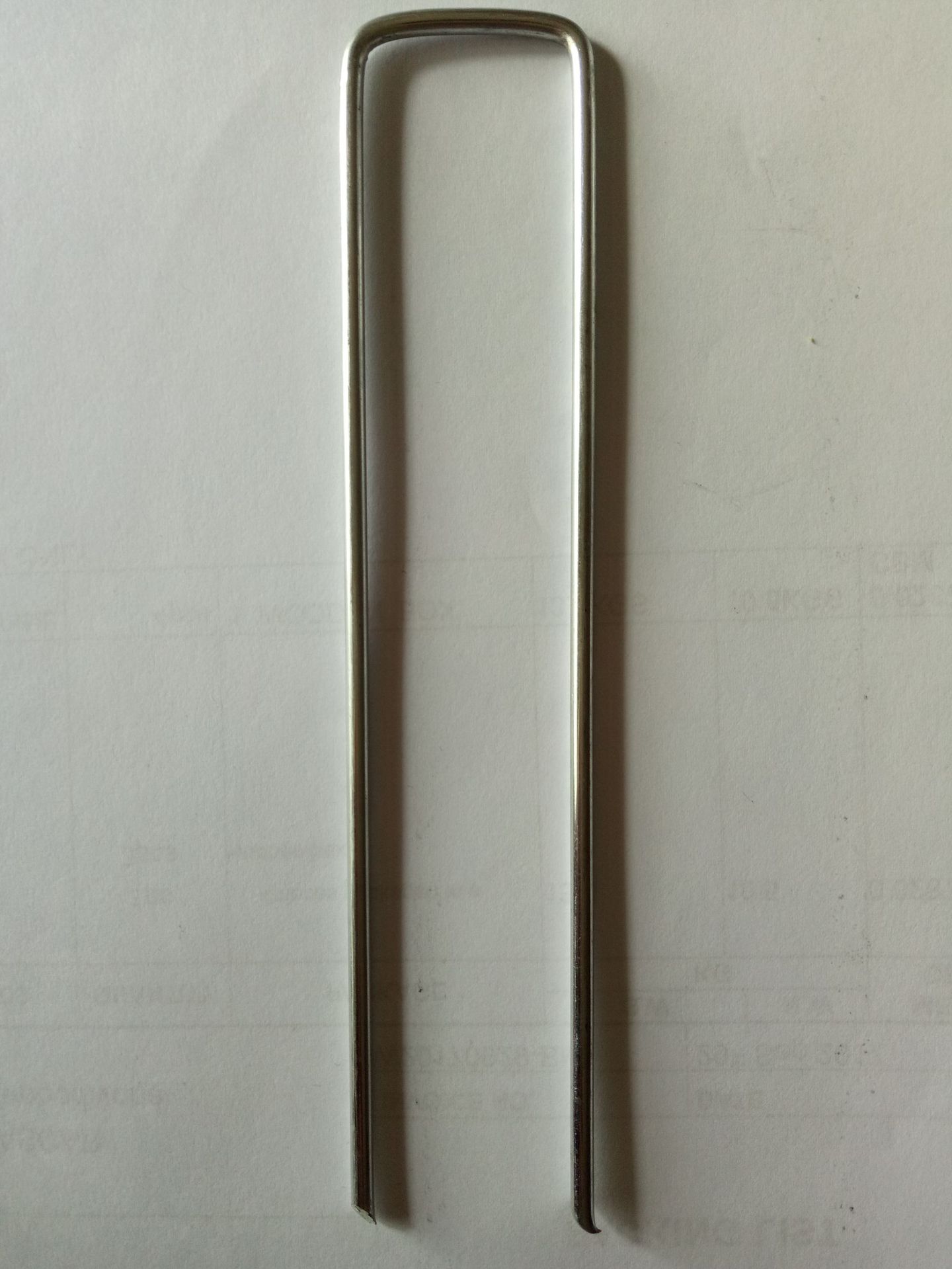 3mmx3x15cm Galvanized Sod Stap