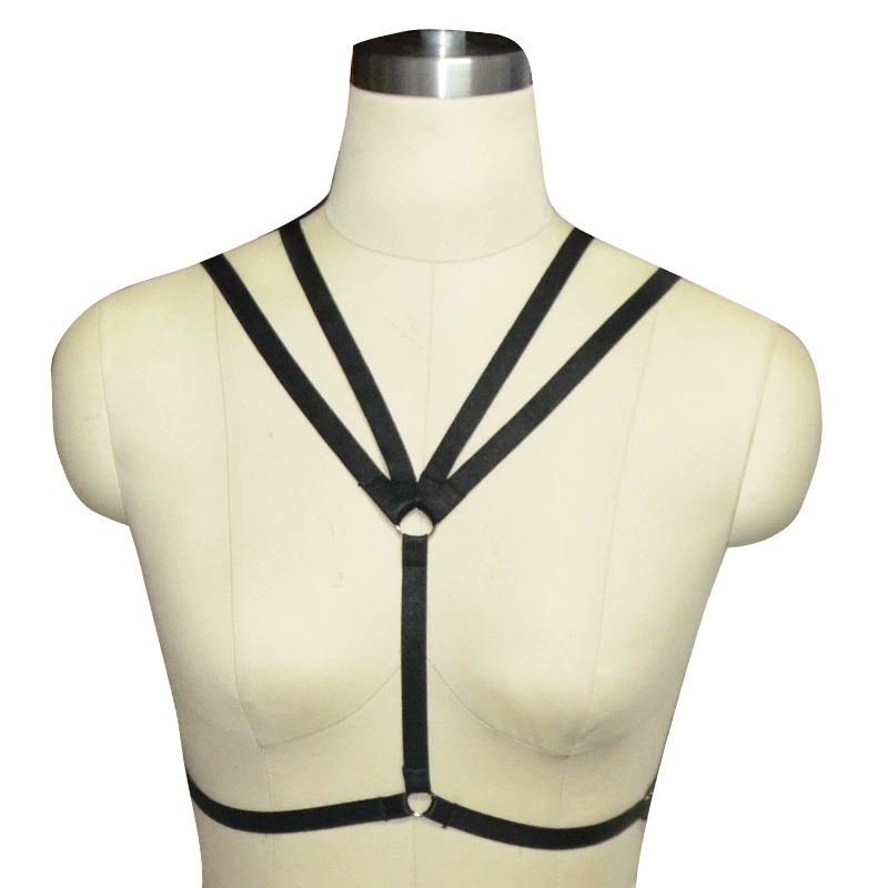 Amazon body hanging neck elastic lady bra