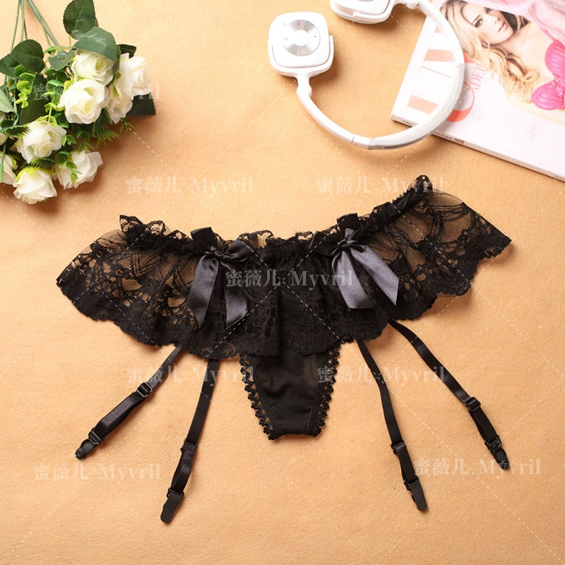 Cute lace sexy trousers with bow, underwear, lace dress