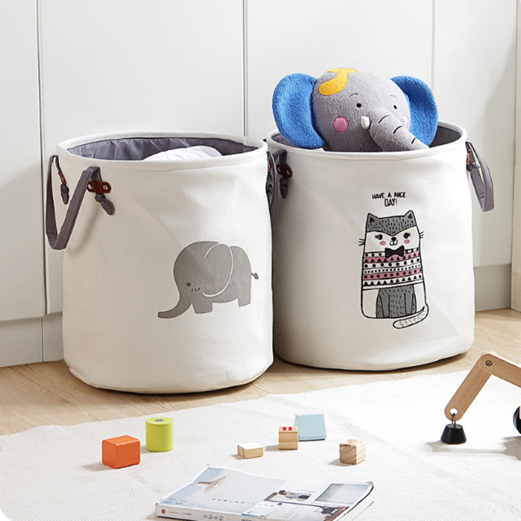 布艺脏衣桶脏衣服收纳桶脏衣篓杂物筐整理储物桶儿童玩具收纳桶
