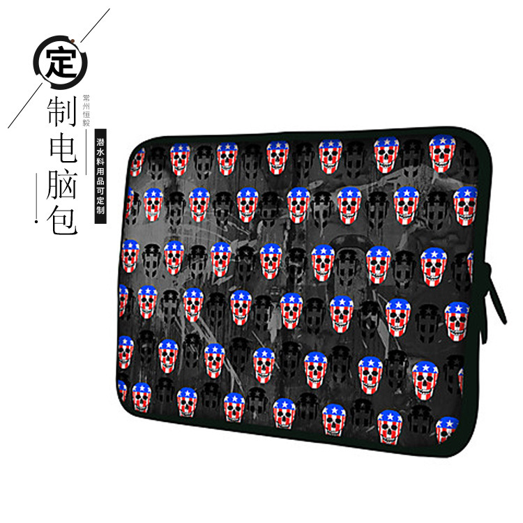 Notebook Korean fashion green waterproof neoprene universal computer bag IPAD flat bag