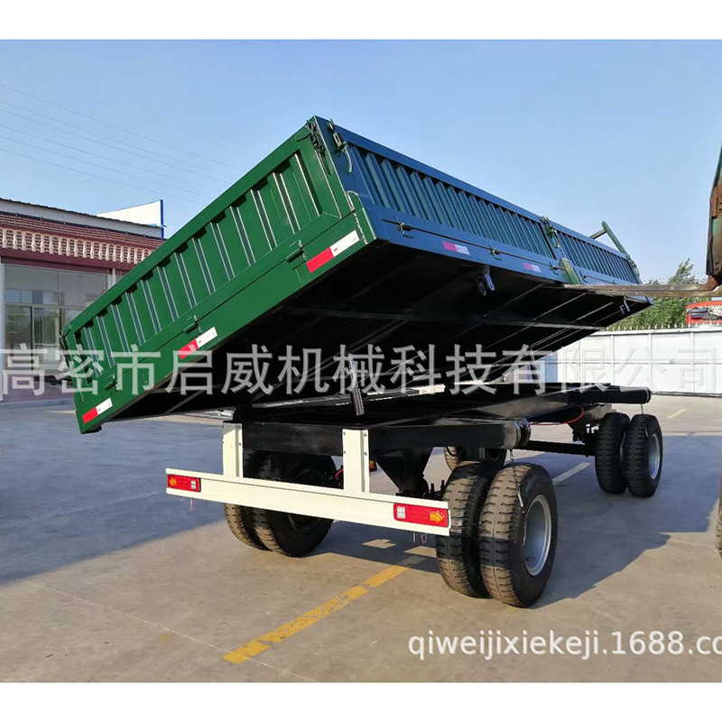 货源供应 10吨自卸式拖车   农用挂车厂家供应