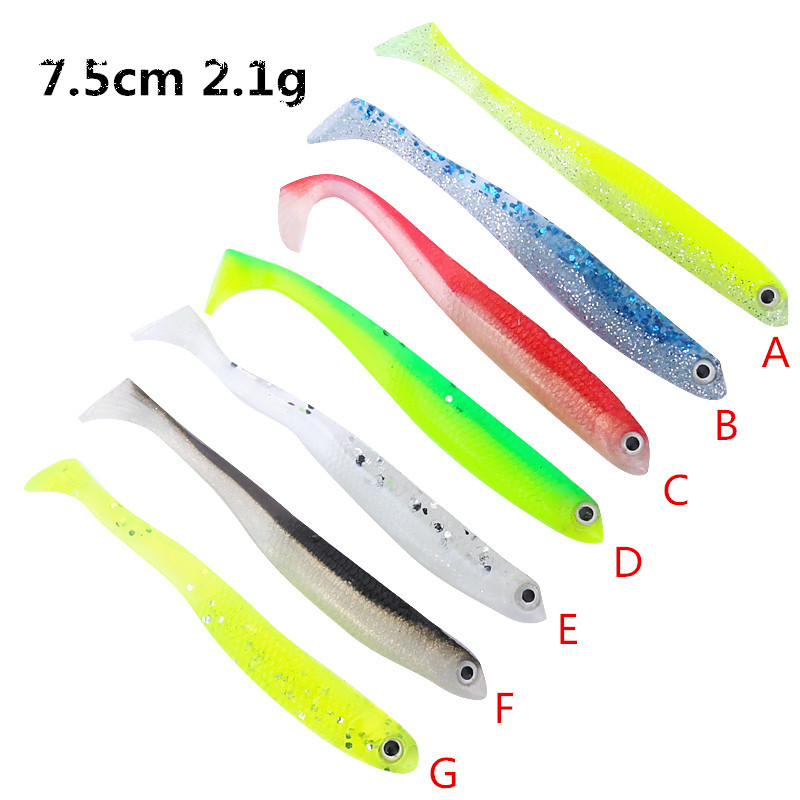 Paddle Tail Fishing Lures Soft Plastic Baits Fresh Water Bass Swimbait Tackle Gear