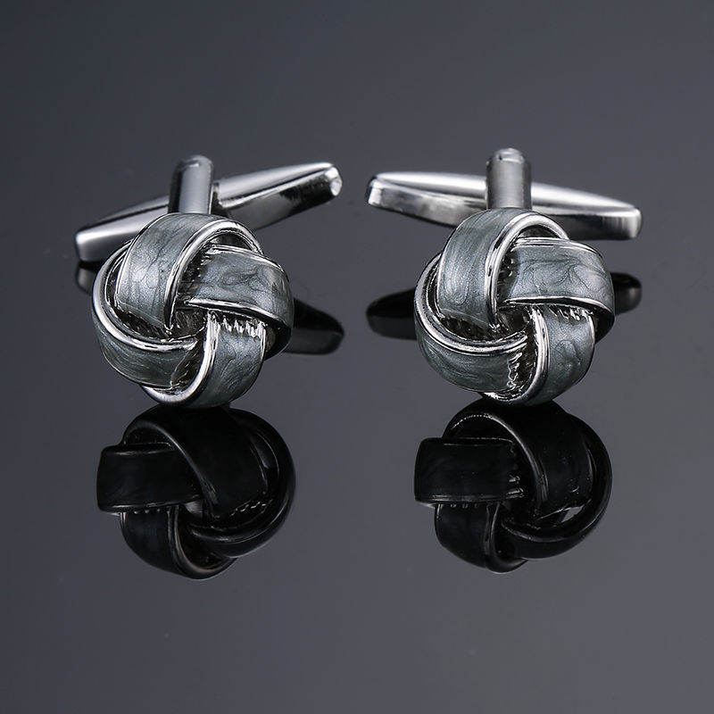 Simple Style Solid Color Copper Plating Unisex Cufflinks 1 Pair display picture 12