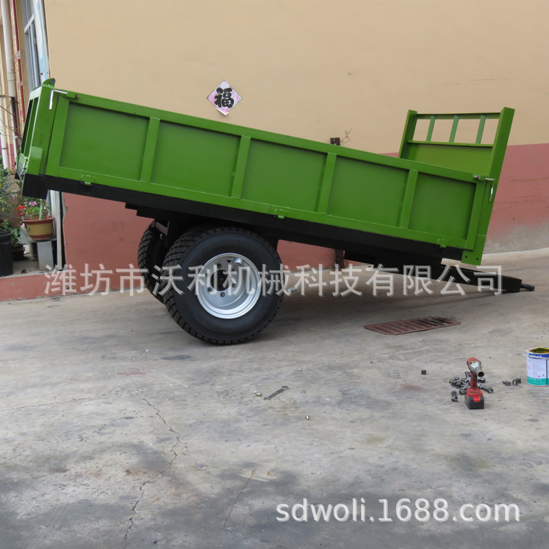 专业生产3吨拖拉机拖斗 农业机械自卸拖车 3吨牵引自卸拖车