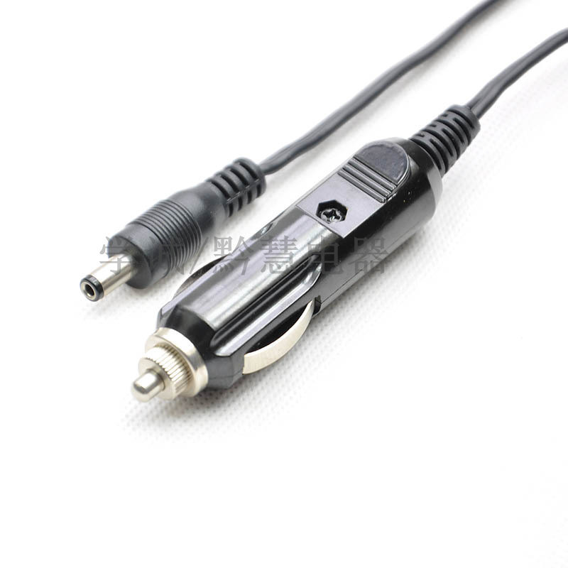 dc电源线 点烟器红黑线延长线 鱼夹黑红连接线 12V车载电源插头线