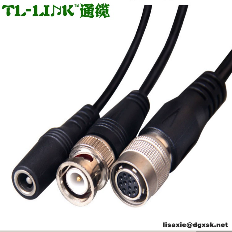 12Pin industrial camera cable power cable BNC video integrated control cable