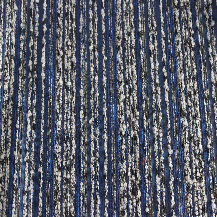 45%C 50%T5%金丝大肚纱细条色织提花面料适用于服装装饰