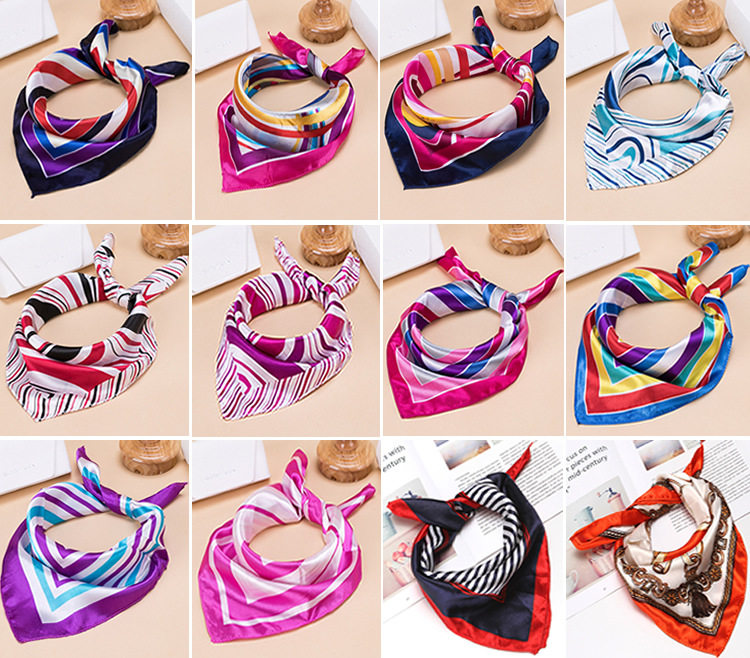 Professional Women's Square Scarf For Business & Flight Uniform_voghion.com