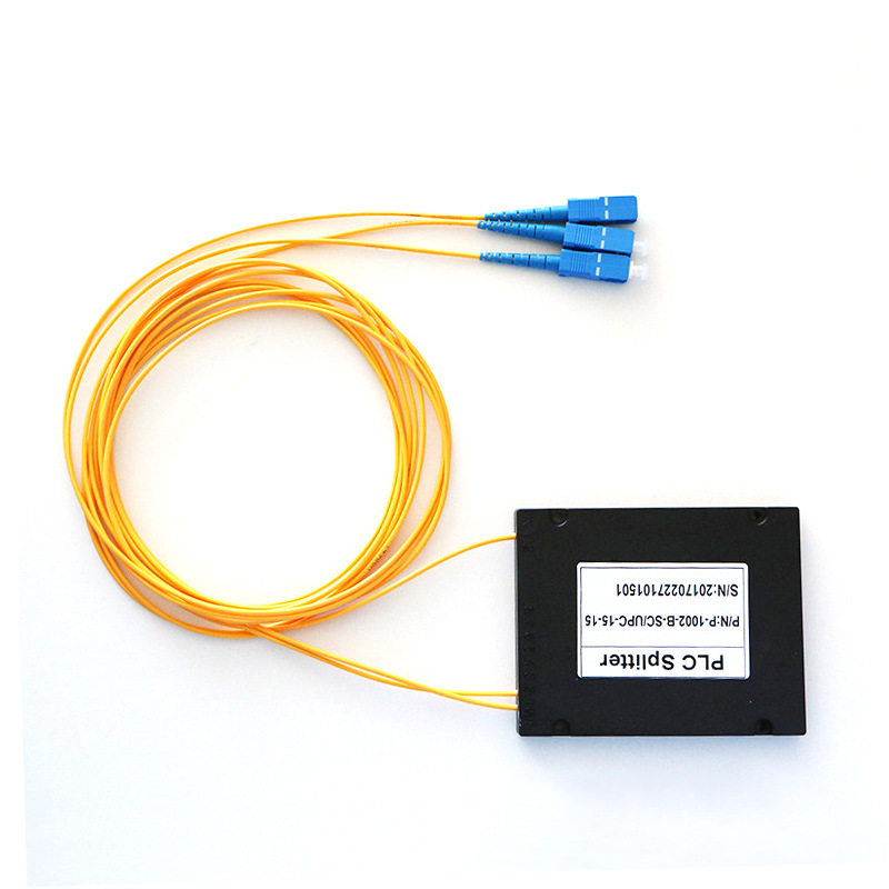 1分2SCUPC盒式分路器尾纤式光纤分路器ABS盒式 电信级