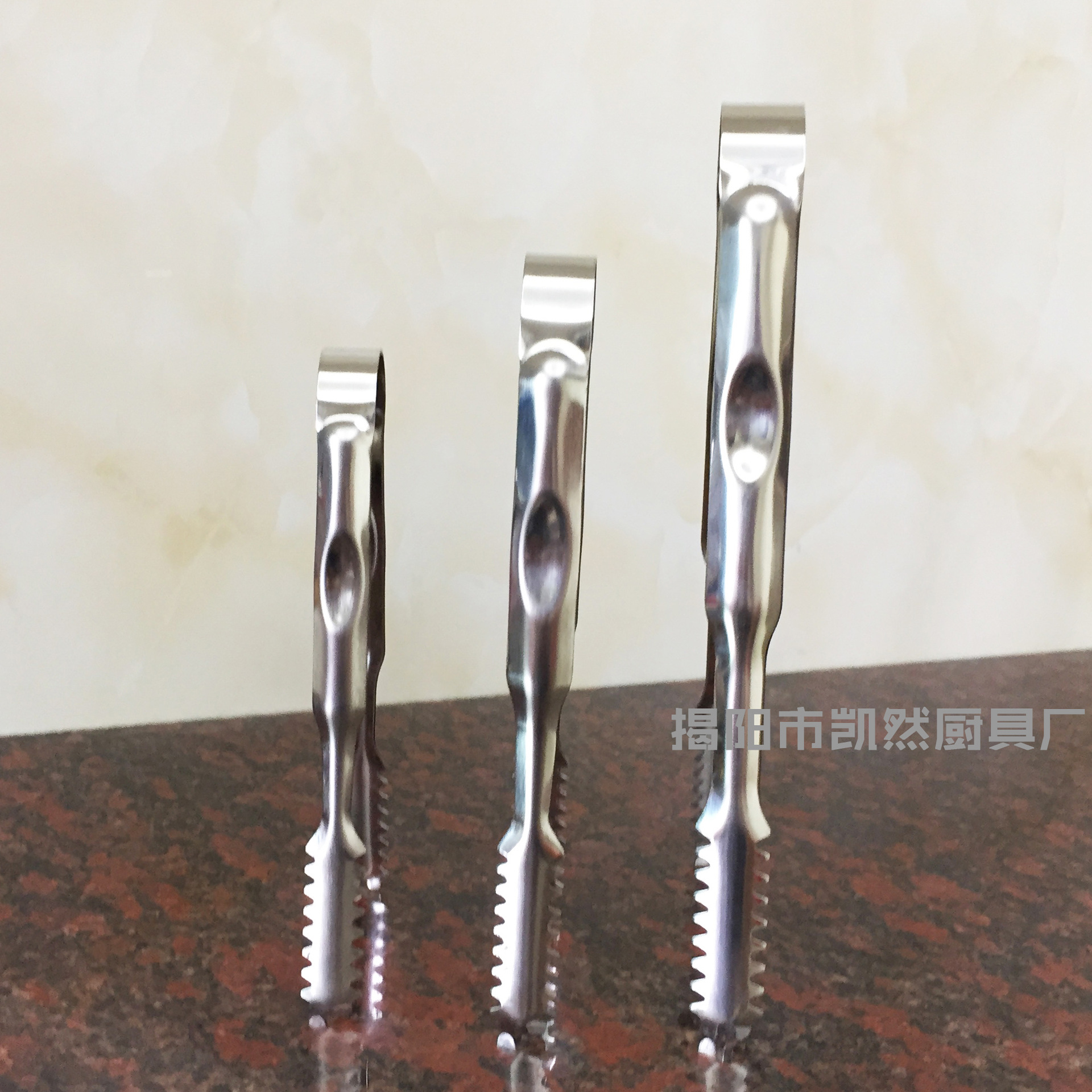 Stainless steel ice clip Non-magnetic thickening Sugar clip Food clip Bar ice cubes gift