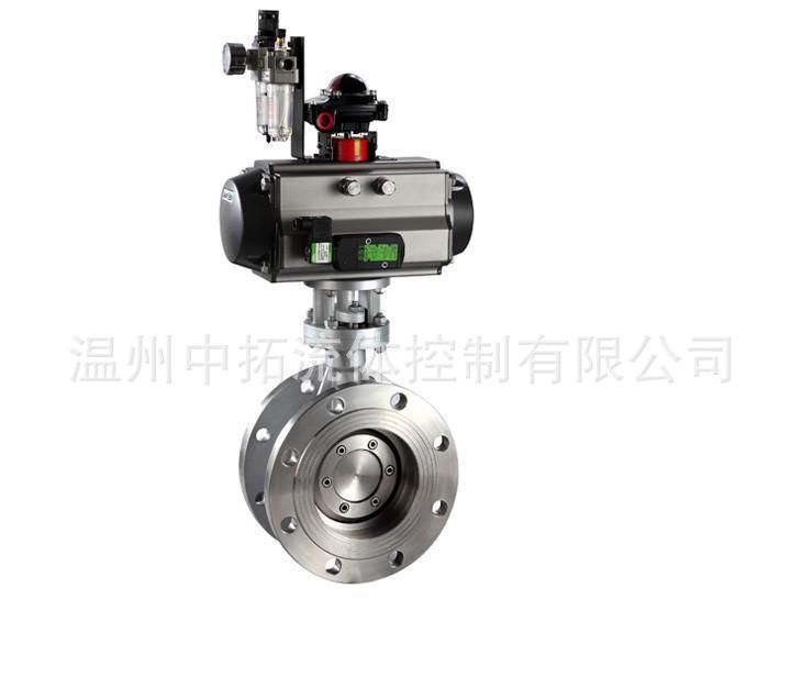 D643W-16P耐高温不锈钢气动蝶阀dn450三偏心法兰式气动蝶阀dn500