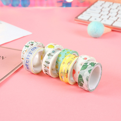 新款小动物手撕无痕和纸胶带 创意学生文具手账DIY彩色装饰小胶带|ru