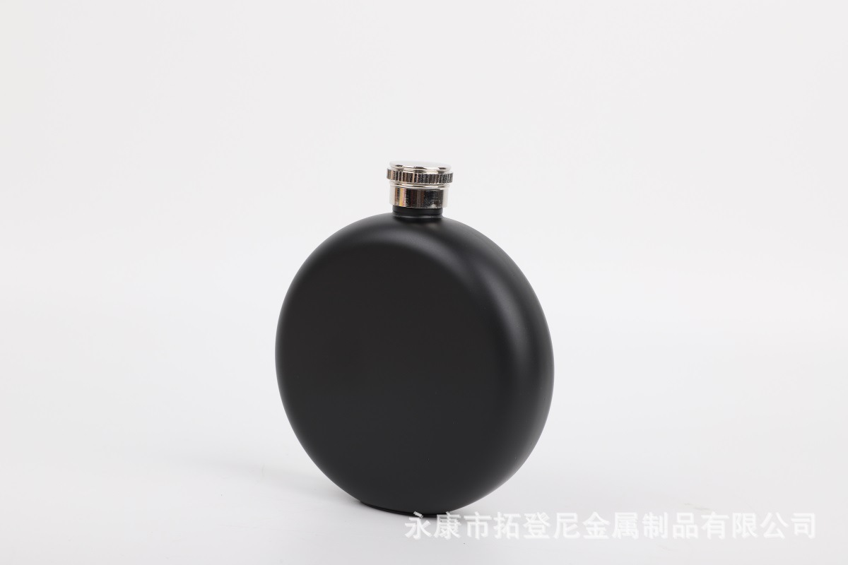 定制不锈钢酒壶随身便携酒壶 户外圆形5盎司白酒壶礼品酒壶厂家-阿里巴巴