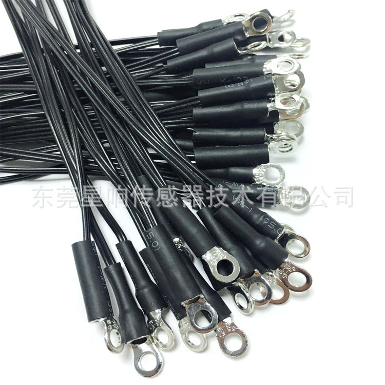 厂家直销 表面贴装 带孔金属固定片线耳 100K 3950 NTC温度传感器