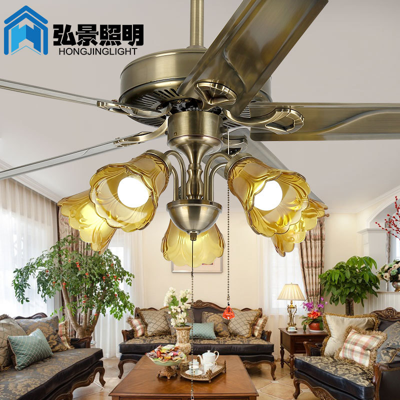 现代简约隐形吊扇灯风扇灯餐厅客厅灯卧室家用带电风扇LED吊灯具|ru