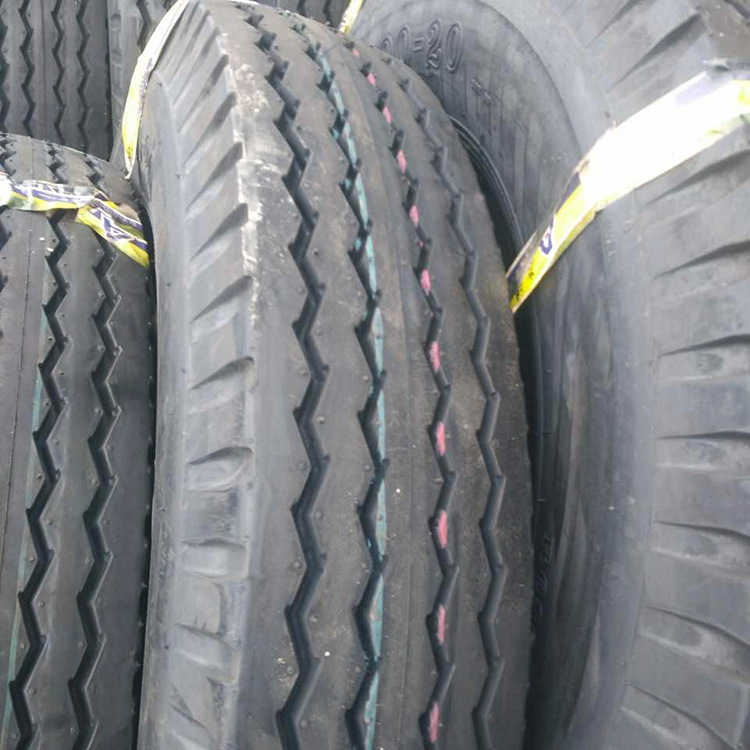 现货销售9.00-20城市环卫洒水车 垃圾清运车轮胎斜交水曲花纹