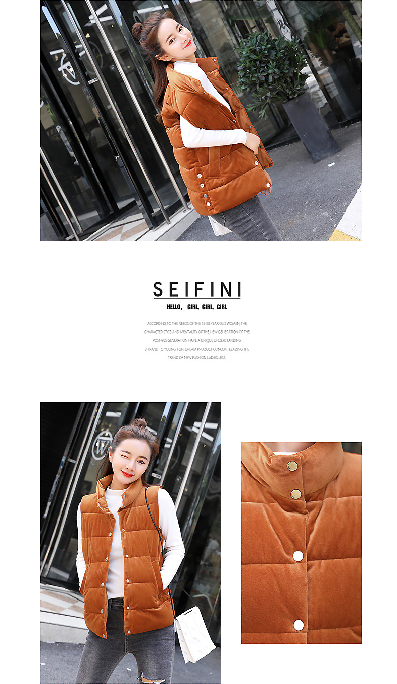 Gilet femme MARQUE INDéPENDANTE en Velours d or - Ref 3317344 Image 19