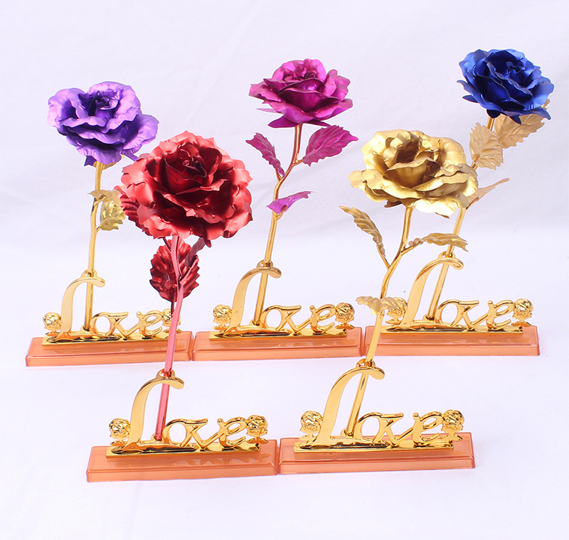 Cute Sweet Flower Polyethylene Gold Foil Paper display picture 1