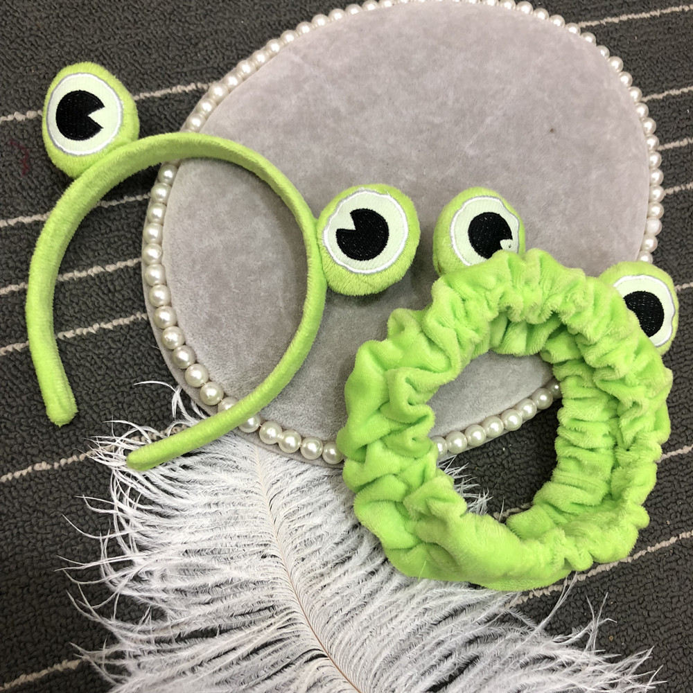 Cute Fashion Green Little Frog Headband display picture 2