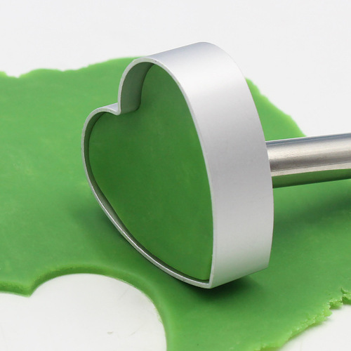 Factory direct sales stainless steel pineapple cake hand pressed mold biscuit push mold push push music flattening mold biscuit push plate