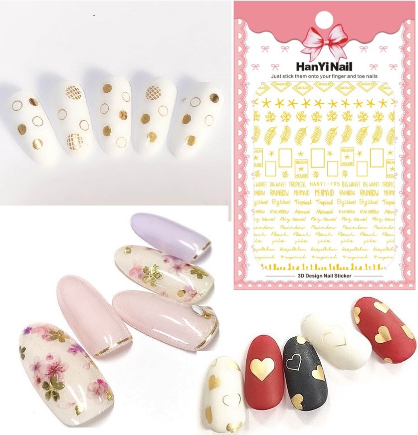 Ultra thin Japanese nail stickers for nails