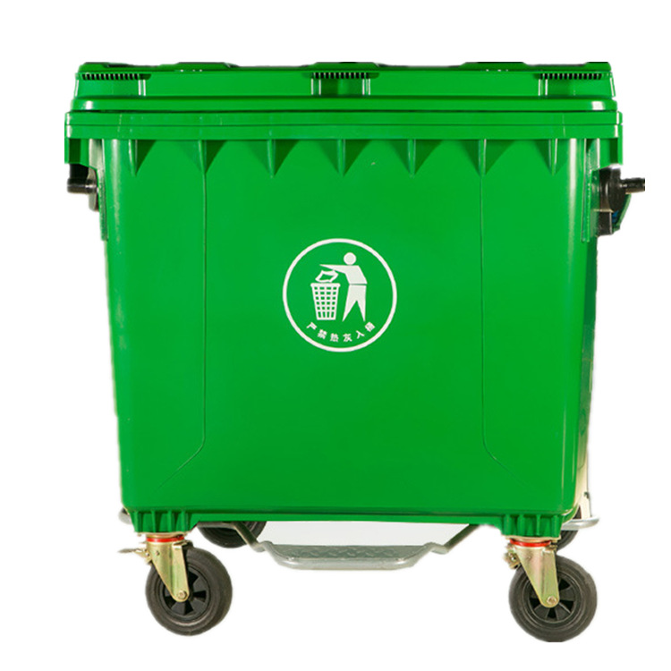 厂家供应1100升塑料垃圾桶加厚户外环卫垃圾桶小区物业专用垃圾桶