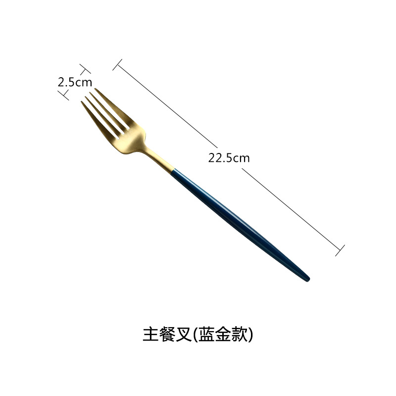 Cuchillo y tenedor de estilo occidental traje de cuchara Cuchillo y tenedor de acero inoxidable 304 de metal