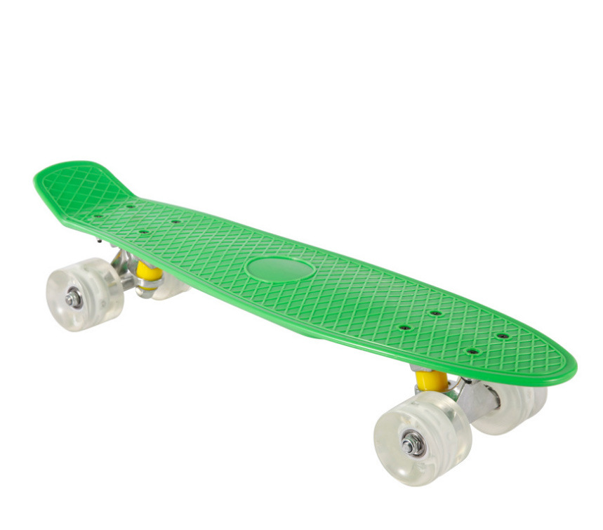 麦格龙长板滑板 四轮舞板刷街代步公路板成人男女儿童滑板闪光轮|ru