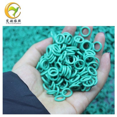 factory Direct selling Customizable goods in stock fluorescence Glow Green Color red transparent o- black Aprons Viton O-ring