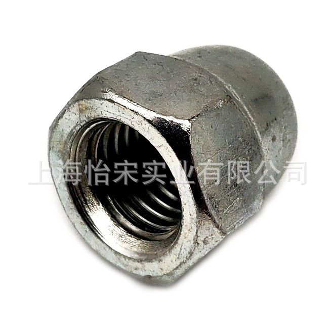 碳钢镀镍 组合盖形螺母 GB802 盖帽 盖型螺帽 凸帽 球面盖母 盖帽
