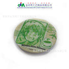 金昌明新款3D变幻徽章 马口铁光栅胸章 家居摆件 工艺品 铁艺 会