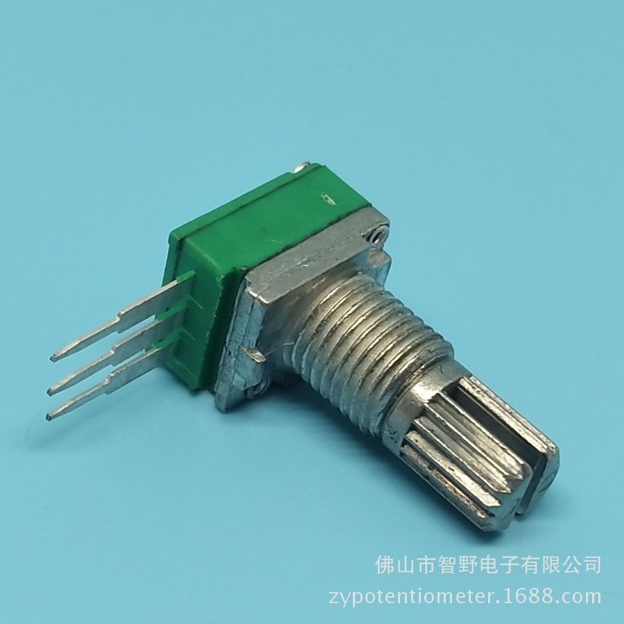 供应RV097单联带中点长脚旋转电位器 单排3脚