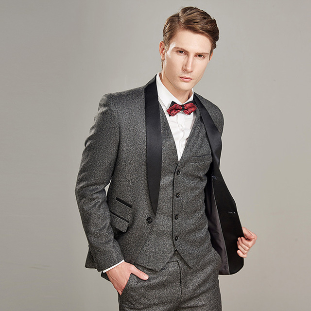 Suit man business casual slim business formal dress dinner bridegroom dress