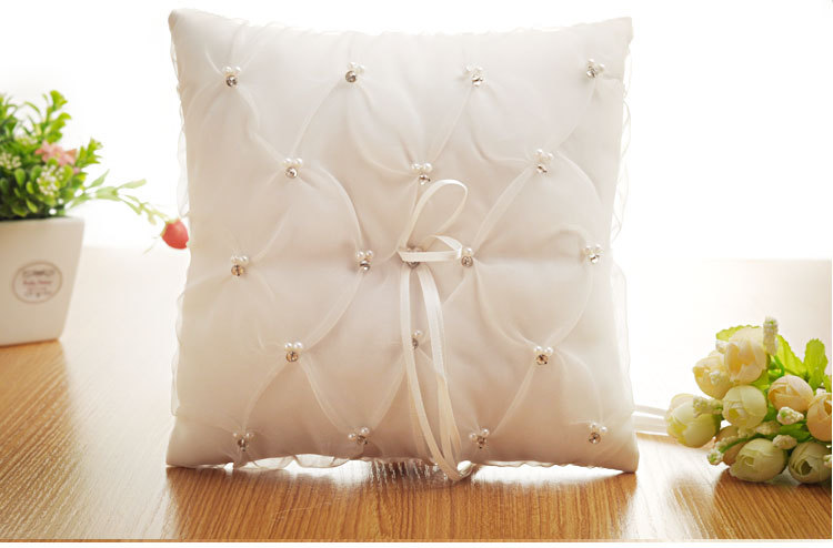 欧美新款蝴蝶结戒枕 新娘婚礼方形水钻戒指托婚礼婚庆用品批发详情图7