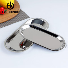 304 stainless steel oval Nordic style towel serving plate chic small tray Korean Instagram storage plate