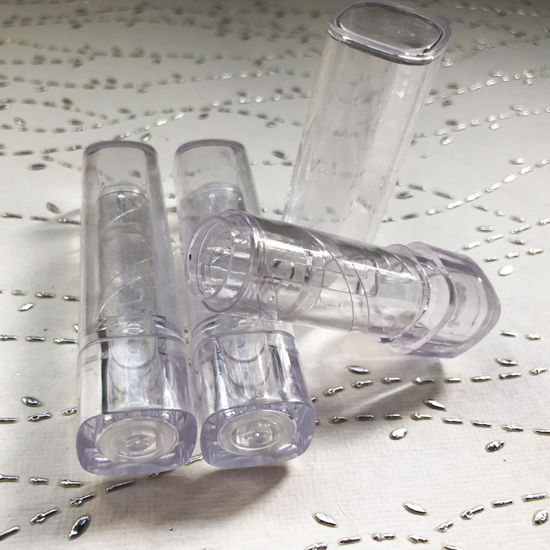 口红管包材圆管供应手工DIY高档塑料化妆品包装透明空管加工定制