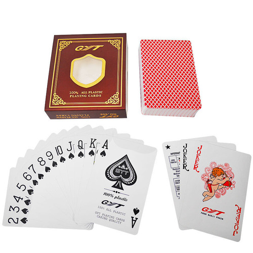 Bulk GYT689 Plastic Playing Cards Double-Sided Matte Waterproof Wear-Resistant Standard Width Cards