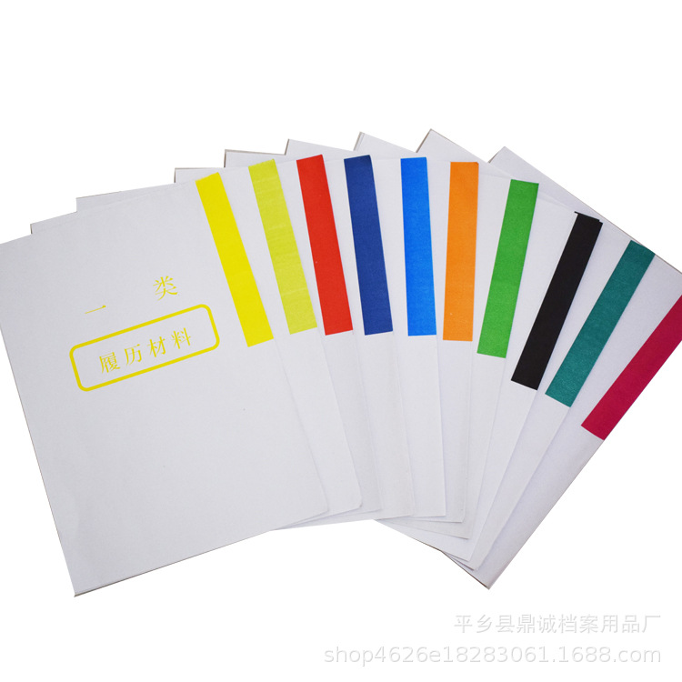 干部人事档案，人事档案盒专用十大分类纸十大类隔页纸