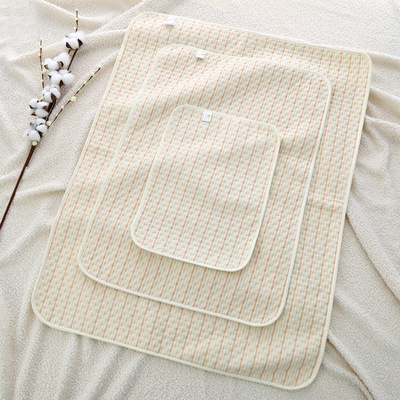 婴儿隔尿垫彩棉尿垫纯棉竹纤维四层隔尿垫巾大码新生儿月经护理垫