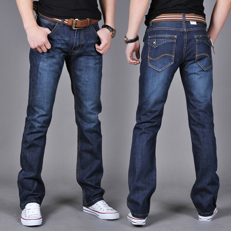 Summer thin stretch men's jeans men's st...