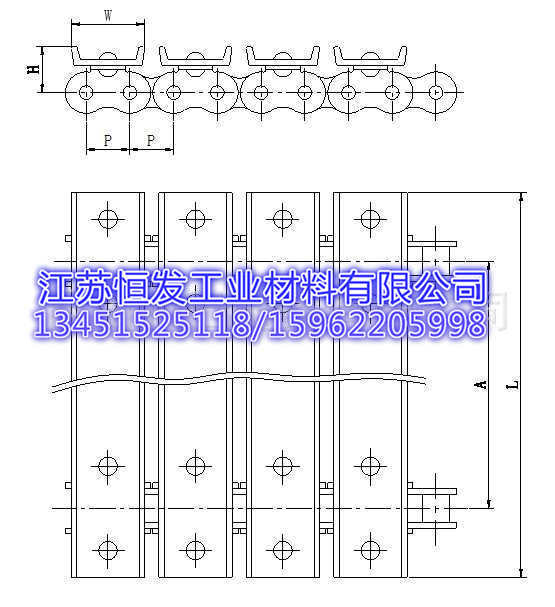 侧滚轮输送链 可定制定做