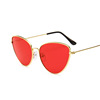 Metal fashionable retro marine sunglasses, glasses, cat's eye, wish