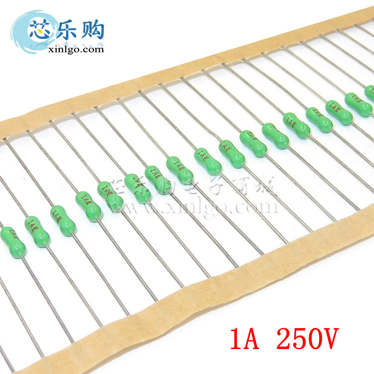电阻式保险丝 1A 250V 2.4*7MM 直插 快断式 保险电阻 [全新正品]