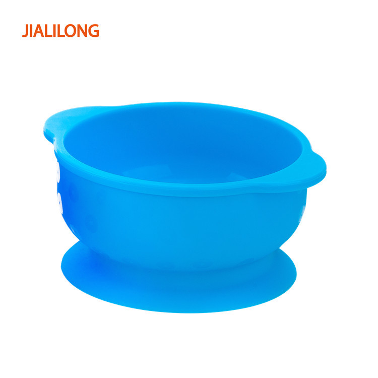 Juego de tazón con ventosa de silicona y cuchara para bebé de 280 ml, antideslizante y resistente al calor