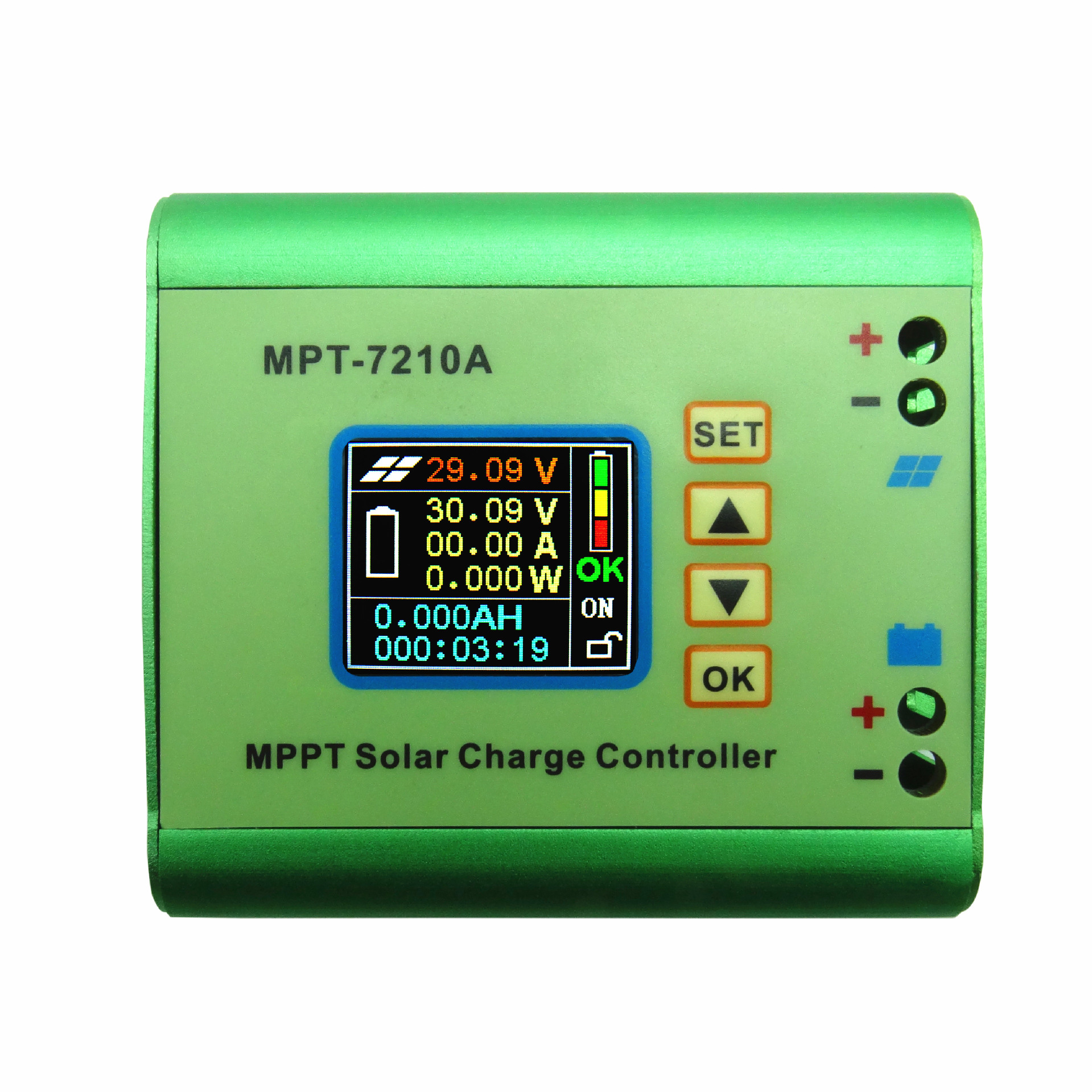 mppt 太阳能控制器 电压电流表 数控升压模块 24V到72v电池充电器